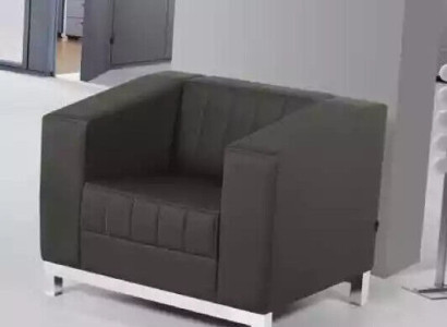 Gray Armchair Office Furniture Seat Upholstered Chair Textile Study Recliner Chair