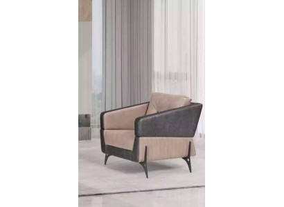 Beige Armchair Study room Textile Furniture Luxury Seat Upholstered Armchair Armchair