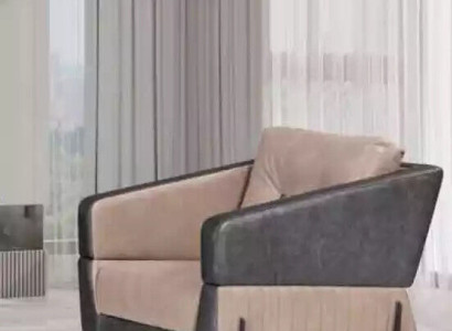 Beige Armchair Study room Textile Furniture Luxury Seat Upholstered Armchair Armchair