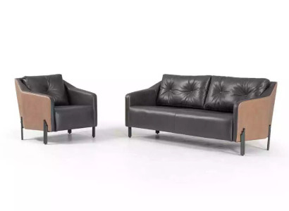 Armchair Study room Seat Modern Design Office Upholstered Chair Textile Furniture