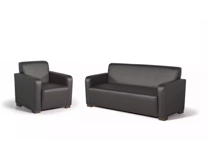 Black Armchair Office Furniture Modern Designer Seat Textile Study room