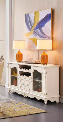 Dining room set Furniture for your interior pearl white Classic Furniture from 8 pieces