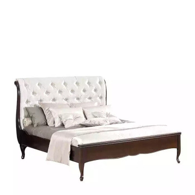 Bed Fabric Design Double Beds Luxury Modern Hotel Frame Sleep Room