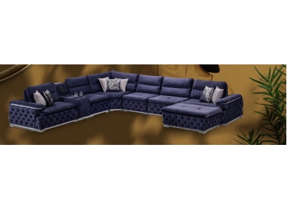 Corner sofa U-shape Chesterfield Sofa Living room Furniture Italian style