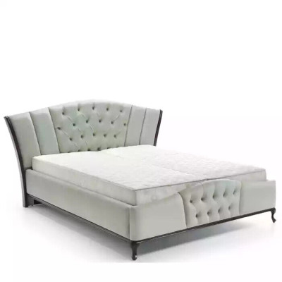 Bed Upholstery Design Luxury Double Hotel Beds Chesterfield Wood Furniture new
