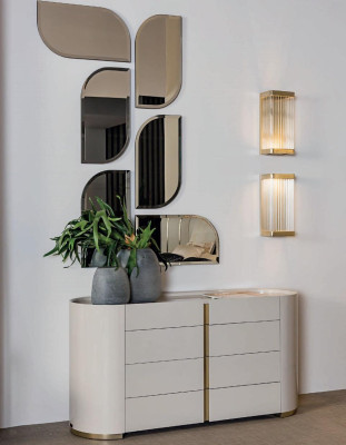 Wall mirror Mirror Bedroom Furniture Design Italian brand Bizzotto new