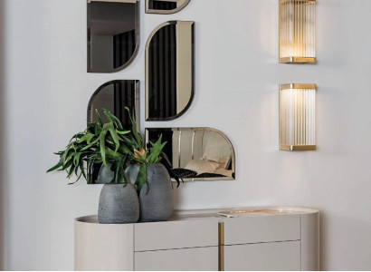 Wall mirror Mirror Bedroom Furniture Design Italian brand Bizzotto new