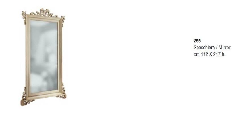 Classic r Design Mirror Italian Wall mirror Wood Stand Wall Italy new