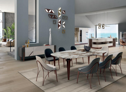 Chair Dining room furniture stainless steel Furniture Italian armchair stainless steel Bizzotto