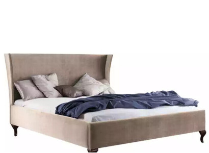 Bed Upholstery Design Luxury Double Hotel Beds Baroque Wood Furniture