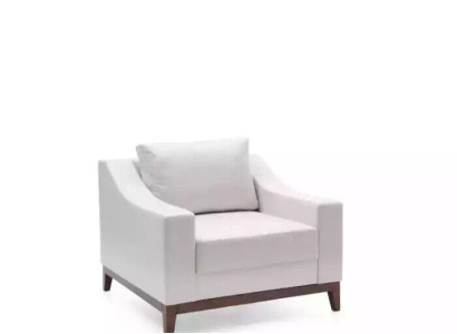 Armchair White Scandinavian Upholstered Chair TV Chair Lounge Club Furniture