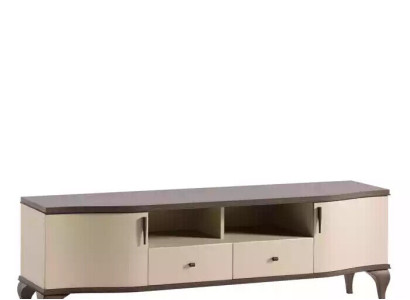 Living room Furniture Wall unit tv stand Wall shelf Wood beige Modern Sideboard