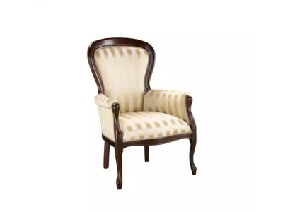 Luxury Armchair Living room Textile Armchair classic design upholstery