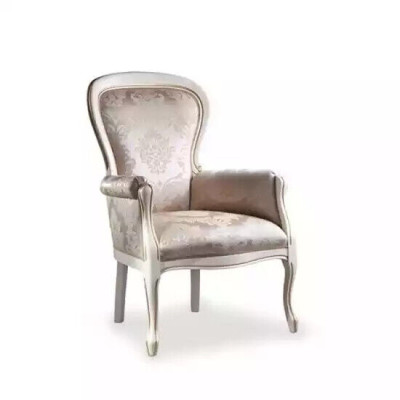 Luxury Armchair Living room Textile Armchair classic design upholstery