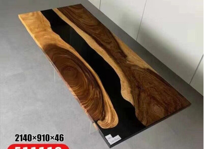 Epoxy resin Dining table real Wood solid Furniture waterfall epoxy Table Furniture new