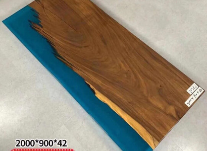 Epoxy resin Dining table River Table 200x90 new Real Wood Tables Solid River Table