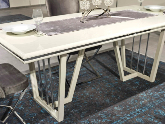 Luxury dining room set 7 pieces. Dining table chairs modern furniture design table
