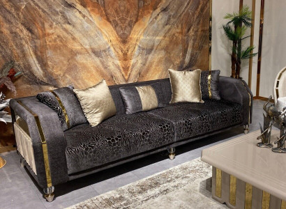 Luxury Three Seater Luxury Shiny Velvet Sofa 3 Seater Living room Sofas Textile