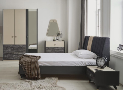 Luxurious stylish Bedroom Modern Furnishings Bed 5pcs. sets