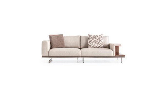 Modern Beige Corner sofa Luxury L-shape Couch Fabric Sofas Living room furniture