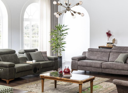 Sofa Couch Upholstery Set XXL Big Couches Multifunction Sofas 3+3 Seater