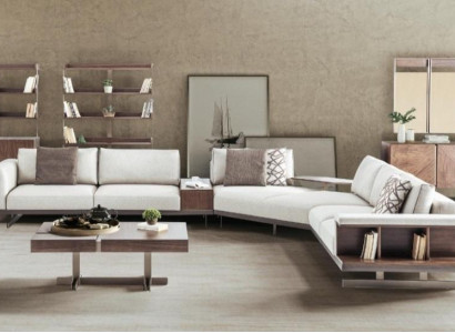 Fabric Sofa Corner sofa L-shape Sofa Fabric Sofas Gray Modern Furniture Couches