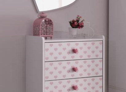 Chest of drawers Mirror Wood Set Modern Design Furniture new Group White Luxury 2-piece