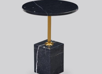 Round Coffee table Top quality Black stylish Side table new luxurious