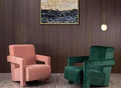 Modern Armchair TV Couch 1 Seater Sofa Textile Fabric Couches 2x Armchair