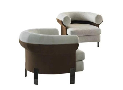 luxurious Armchair Modern Armchair TV Couch 1 Seater Sofa Textile Fabric