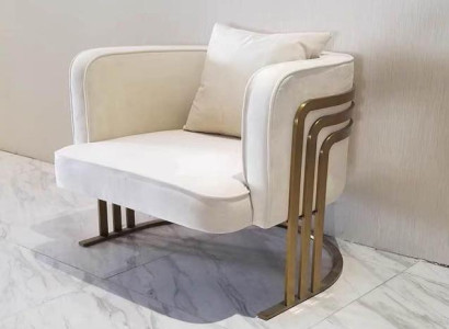 High quality textile armchair stylish white armchair modern armchair television couch