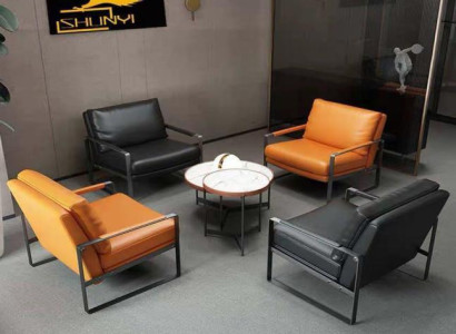 Armchair Upholstery Seater Modern Design Leather Armchair Lounge Luxury Living room