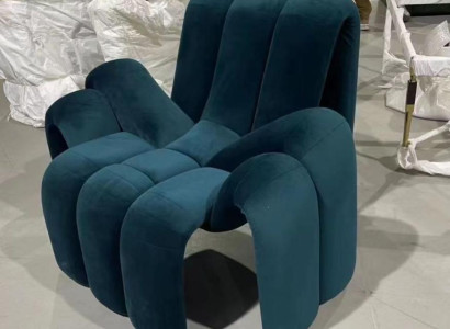 Stylish Armchair Green Couch 1 Seater modern luxurious Armchair Textile new