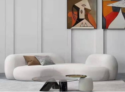 Modern Sofa 3 Seater White High Quality Upholstery Sofas Design Textile new stylish