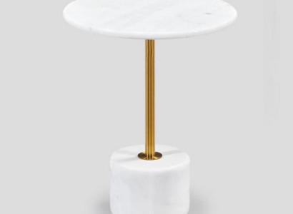 luxurious Coffee table Tables Round modern Marble White Side table new