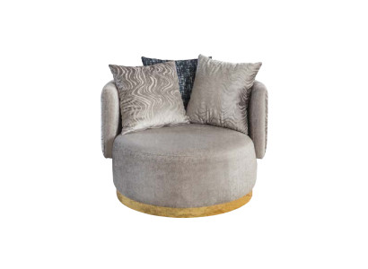 Design Armchair Luxury Single Seater Modern Lehn Textile 1 Seat Furniture Single Seater