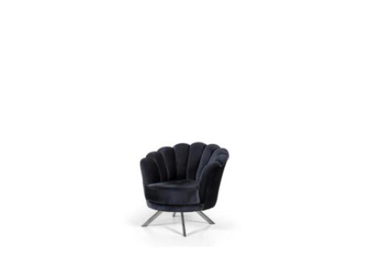 Cocktail chair armchair wing chair fabric chair black upholstery seat