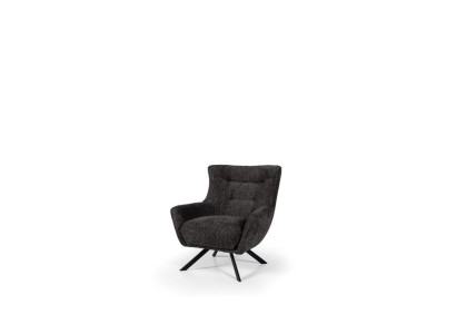 Living room Armchair Wing Chair Fabric Armchair Gray Upholstery Seat Single Seater