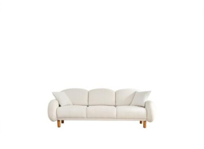 Couch Three Seater Sofa 3 Seater Fabric Sofa Upholstered Sofa White White Modern