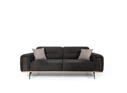 Fabric Sofa Design Three Seater Gray Sofa 3 Seater Upholstered Sofa Couch