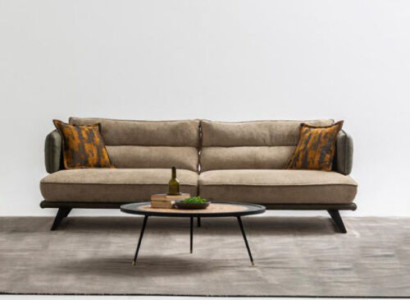 Sofa 3 Seater Upholstered Sofa Multicolored Textill Seat Design Fabric Modern Sofas