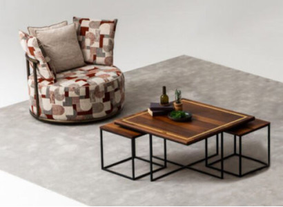 Design Fabric Multicolored Couch Armchair 1 Seater Upholstery Sofas Lounge Club new