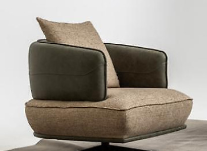 Armchair Design Couch Sofa Relax Textile Lounge Luxury TV Club Upholstery Seater