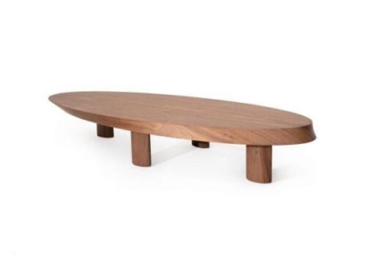 Designer Oval Wooden Table Living room Side table Table Luxury Furniture