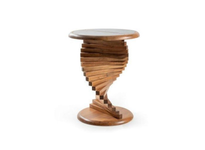 Modern Side table with wooden top in Barun Color Living room Round new