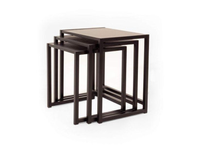 Luxurious Side table Set Designer 3x storage tables Living room Tables
