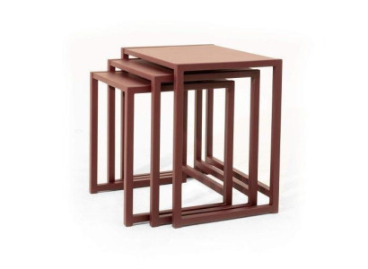 Brown Side tables Living room Square Tables Luxury sofa tables