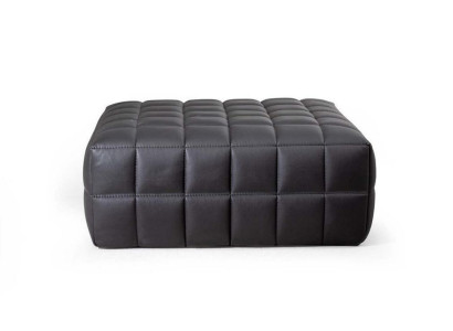 Stylish Black Stool Imitation leather Footstool Living room Furniture new