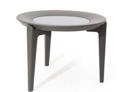 Gray Side table Living room Luxury Coffee table Oval side table