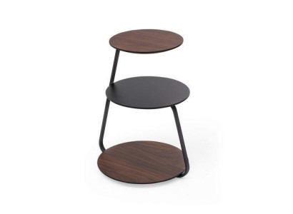 Three-tier Side table Living room Storage tables Modern wooden table